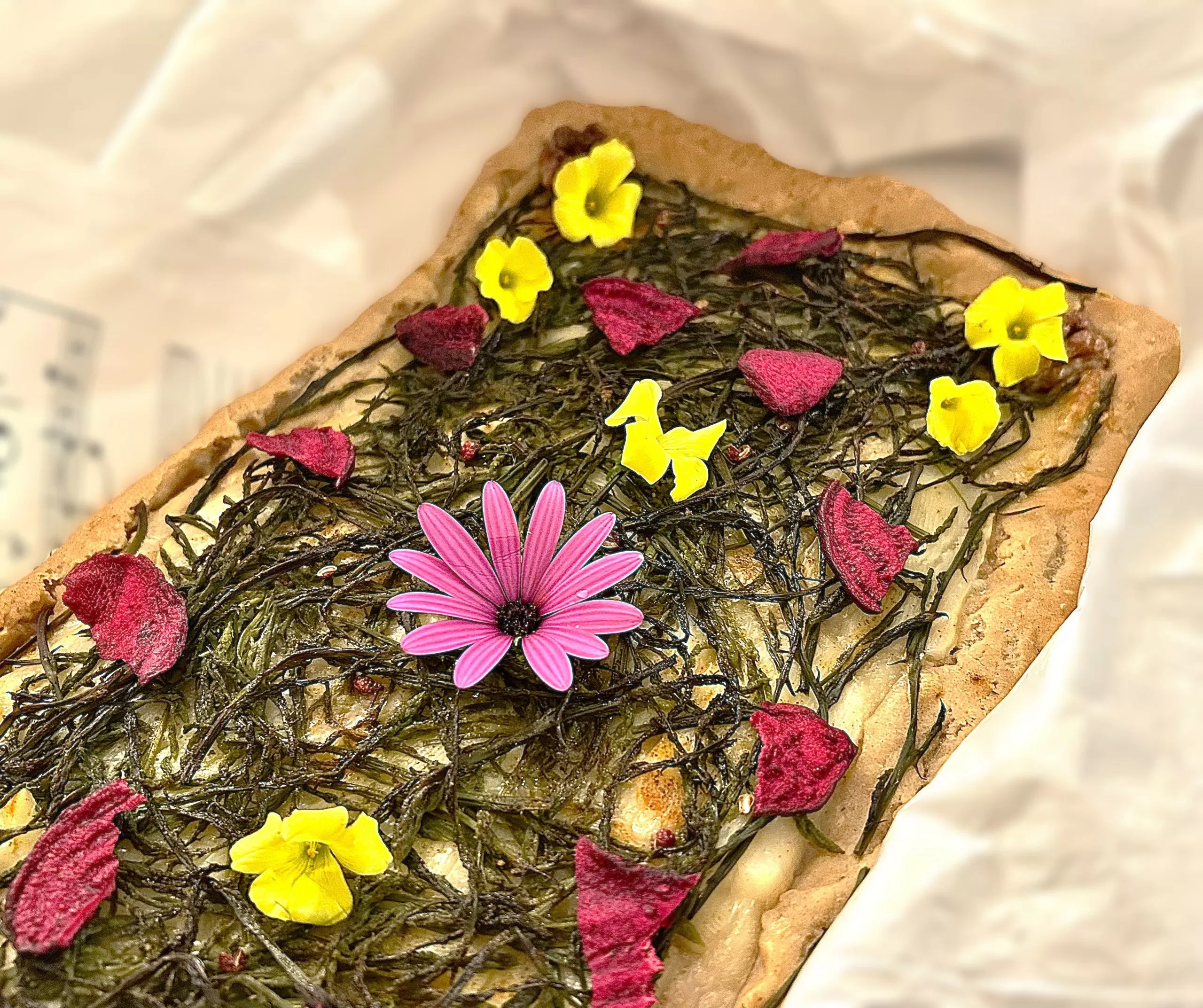 Cheese Bread With Wild Asparagus