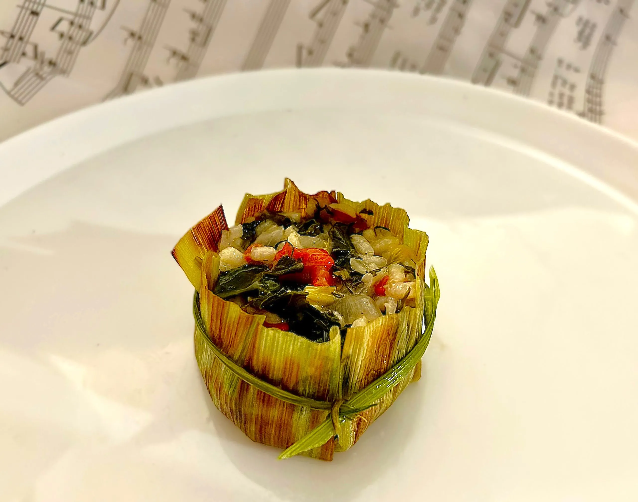 Rice With Spinach and Leek