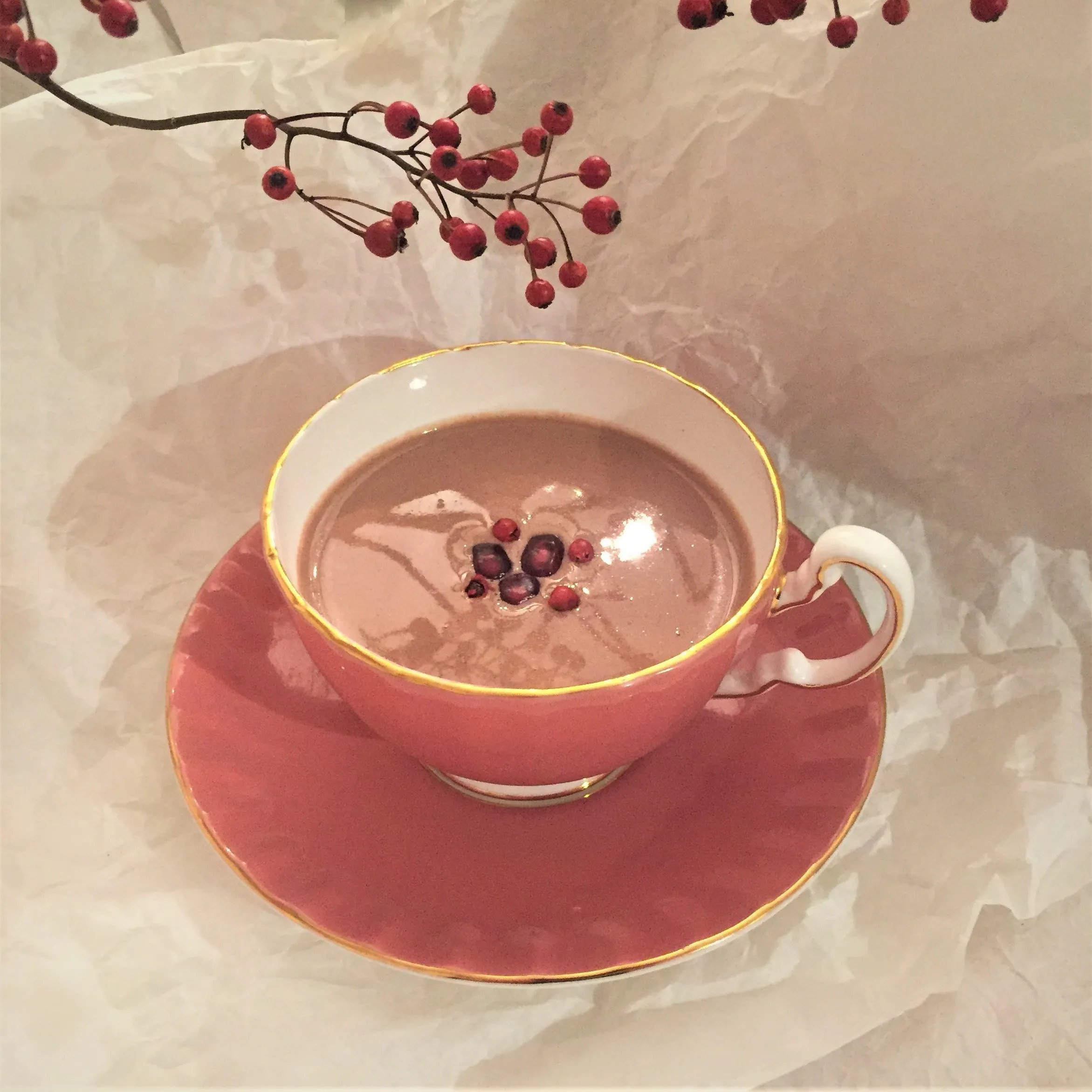 Hot Chocolate With Pink Pepper