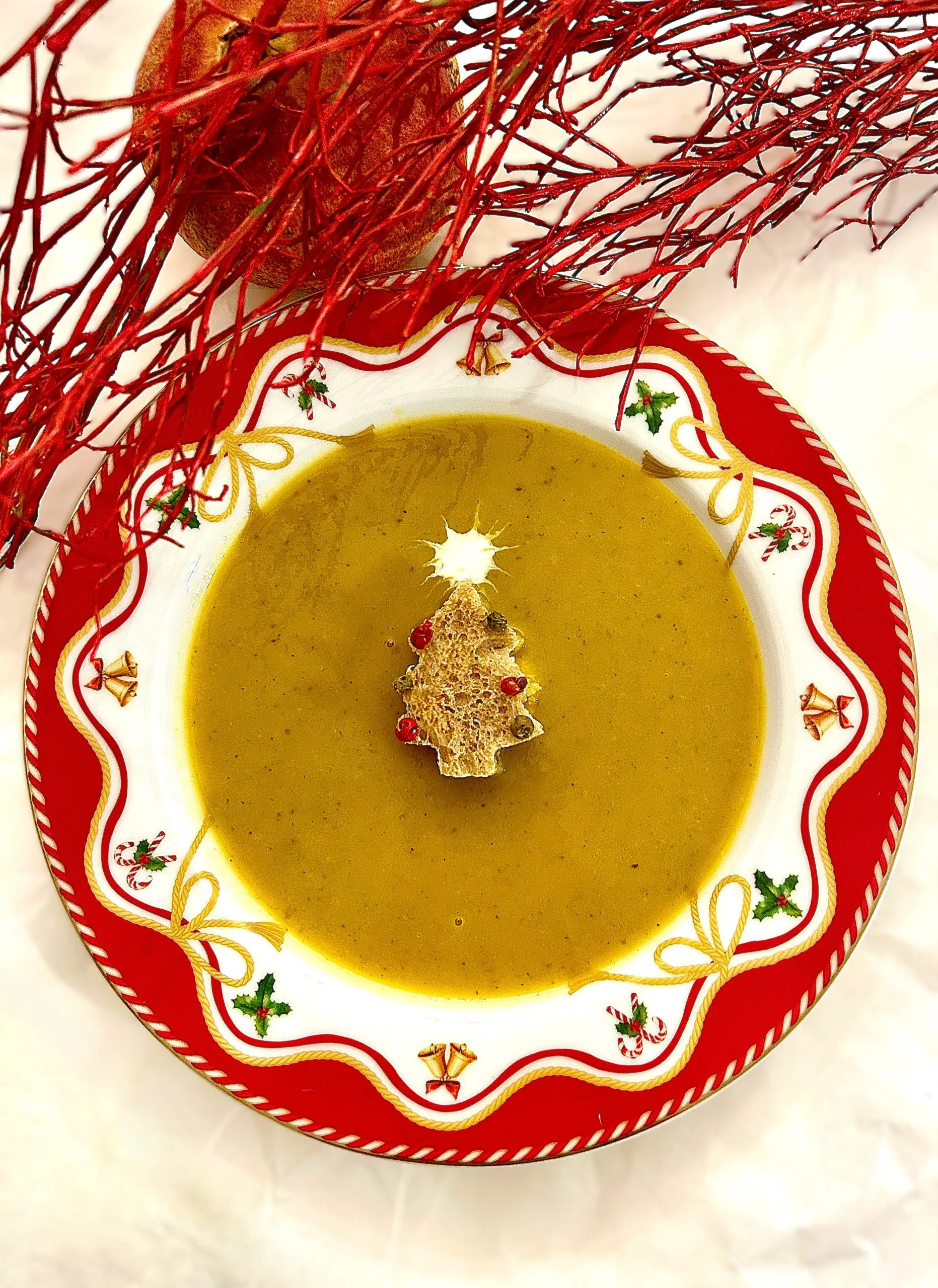 Cabbage and Sweet Potato Christmas Soup