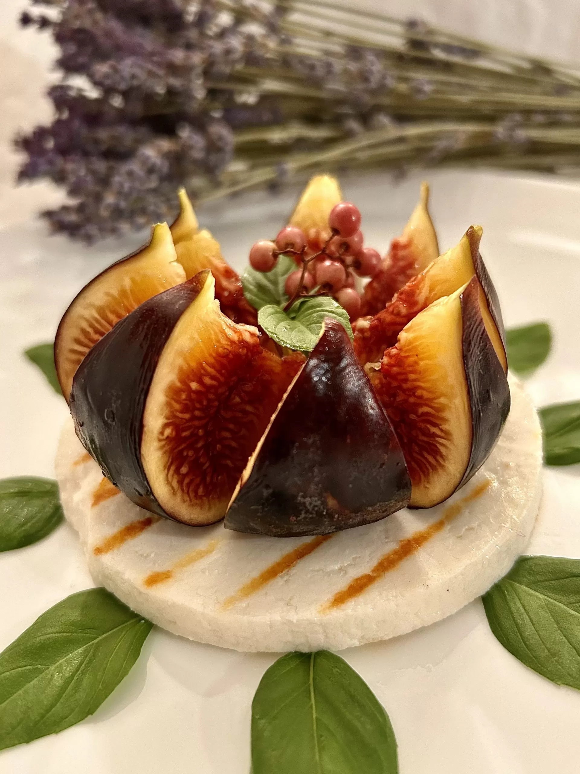 Royal Fig With Grilled Manouri Cheese