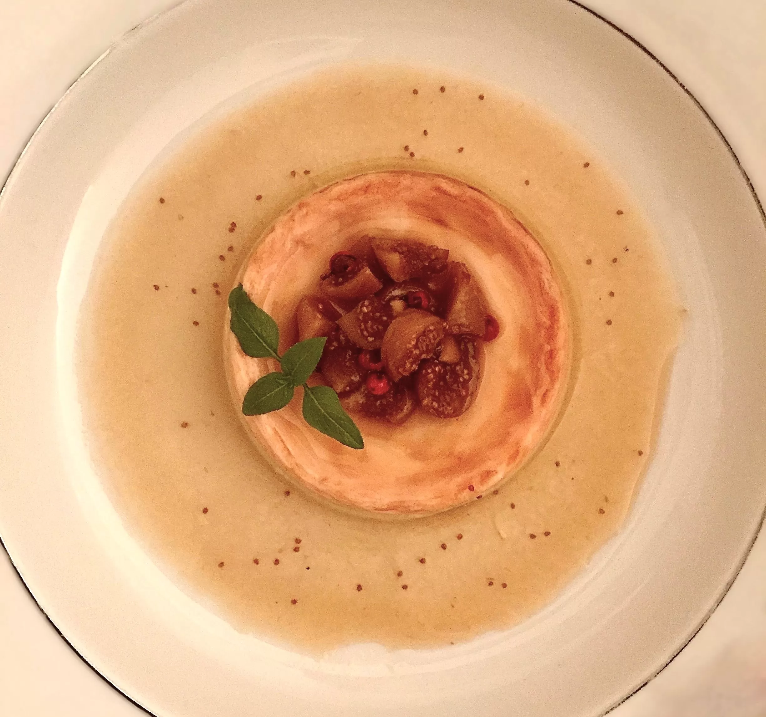 Panna Cotta With Marinated Dried Figs