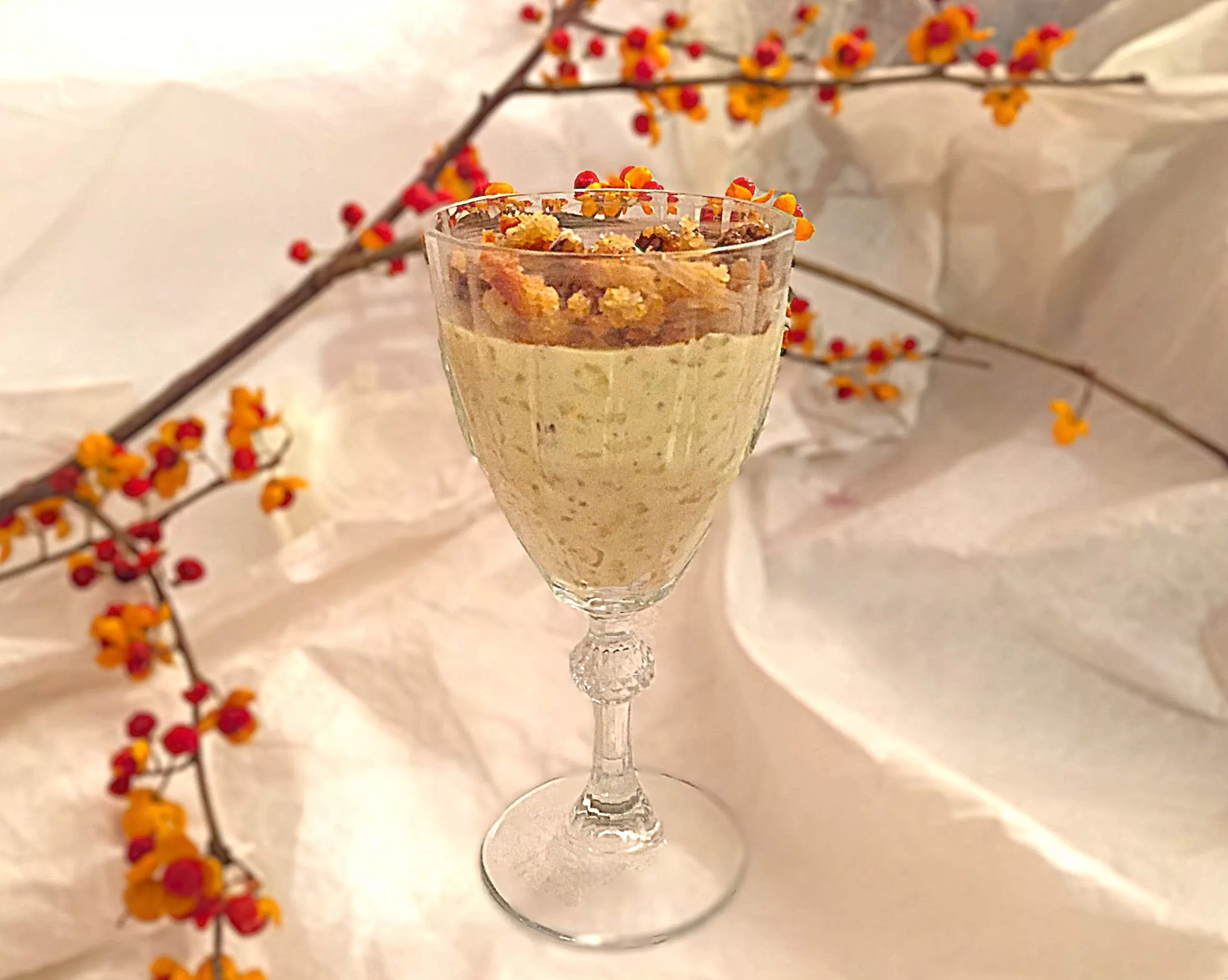 Rice Pudding With Leftover Xmas Honey Cookies